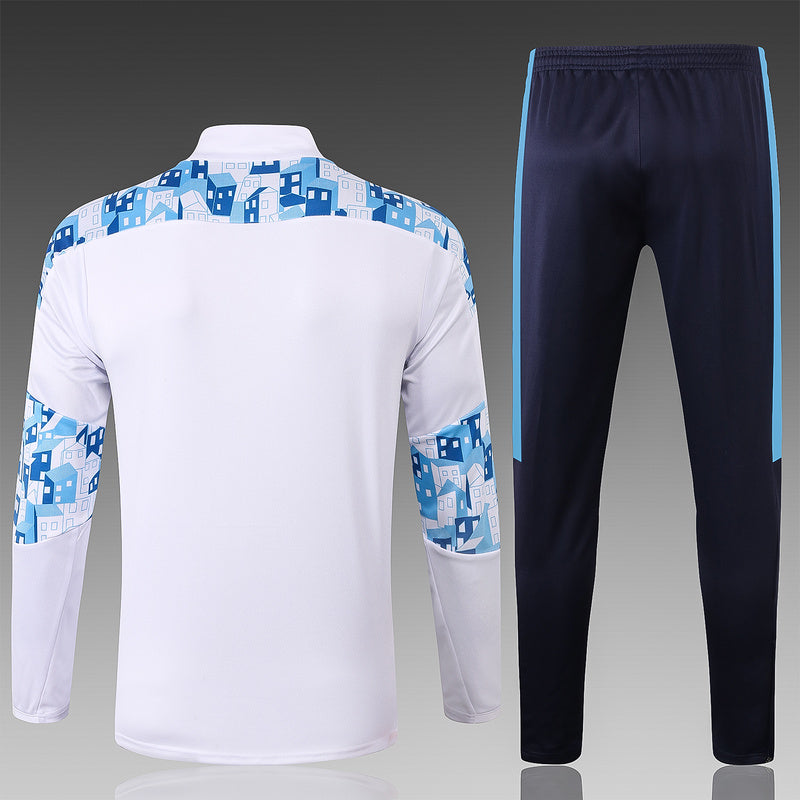 KIT PRÉ JOGO - OLYMPIQUE DE MARSEILLE - AZUL E BRANCO