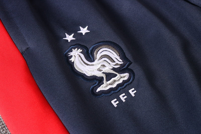 KIT PASSEIO COM CAPUZ - FRANÇA - AZUL E VERMELHO