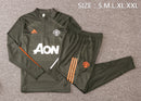 KIT PRÉ JOGO - MANCHESTER UNITED - CINZA, LARANJA E BRANCO