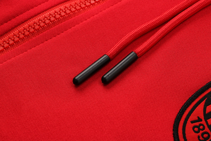 KIT MOLETOM - MILAN - VERMELHO E PRETO
