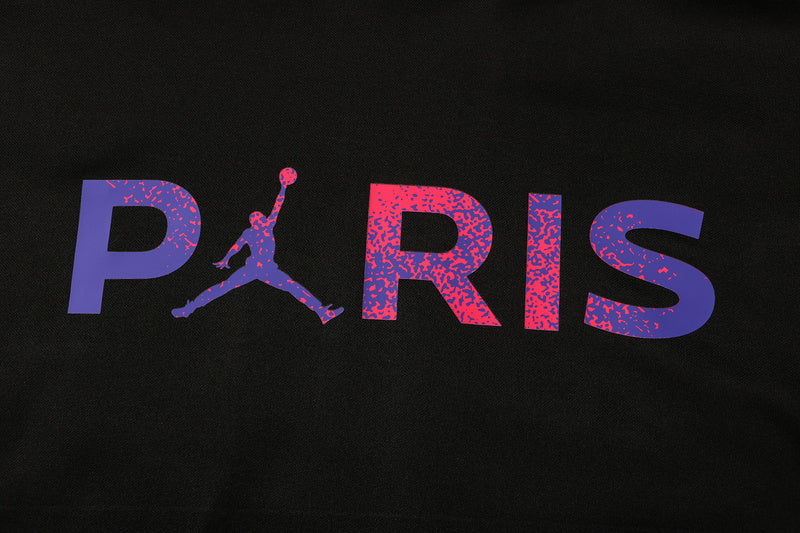KIT MOLETOM - PARIS SAINT GERMAIN (PSG) - PRETO, ROXO E ROSA