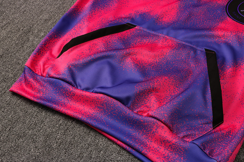 KIT MOLETOM - PARIS SAINT GERMAIN (PSG) - ROSA E ROXO