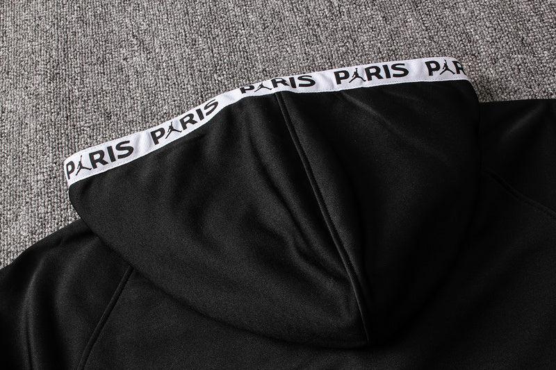KIT PASSEIO COM CAPUZ - PARIS SAINT GERMAIN (PSG) - PRETO E BRANCO