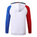 KIT PASSEIO COM CAPUZ - PARIS SAINT GERMAIN (PSG) - BRANCO, VERMELHO E AZUL