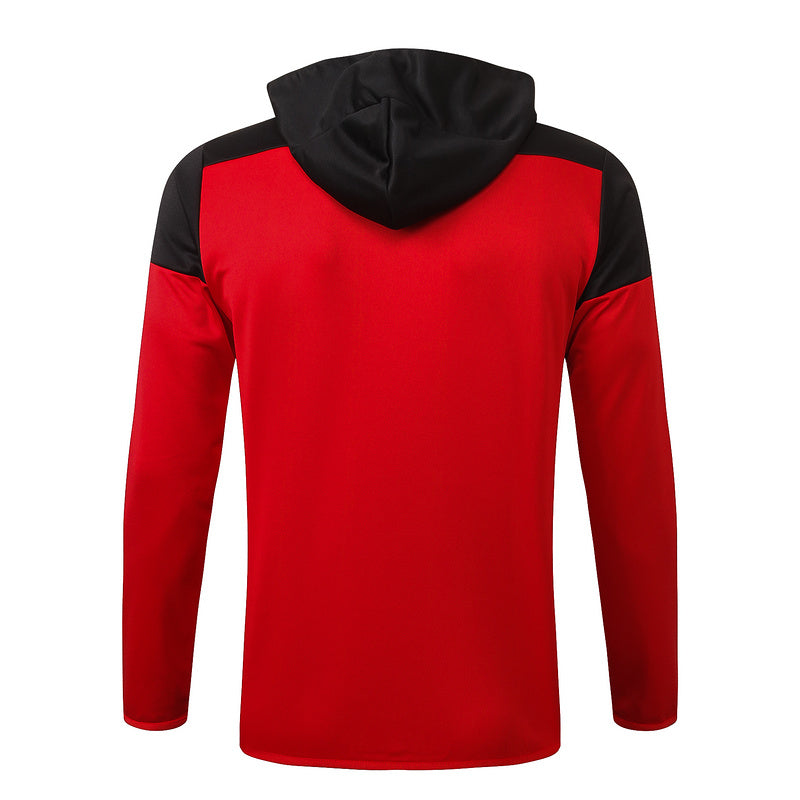 KIT PASSEIO COM CAPUZ - MANCHESTER UNITED - AZUL ESCURO BÁSICO