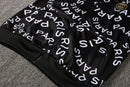 KIT PASSEIO COM CAPUZ - PARIS SAINT GERMAIN (PSG) - PRETO E BRANCO
