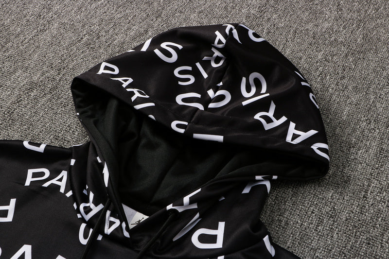 KIT MOLETOM - PARIS SAINT GERMAIN (PSG) - PRETO PARIS