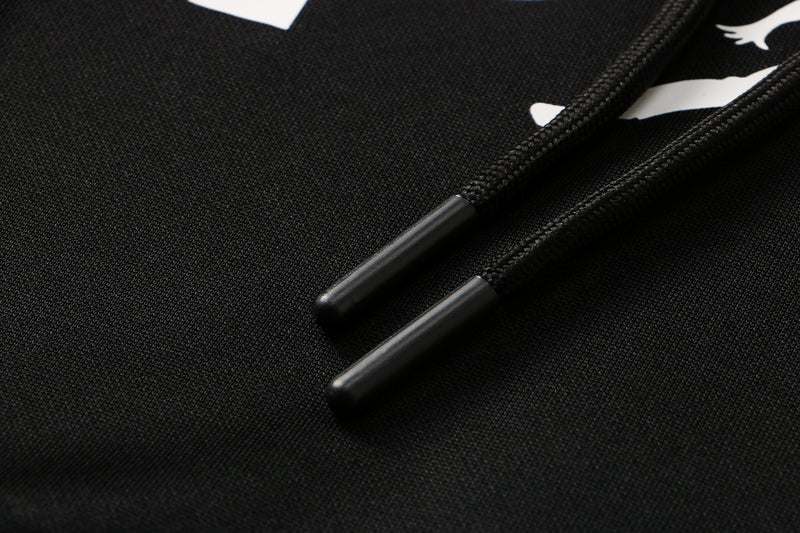 KIT MOLETOM - PARIS SAINT GERMAIN (PSG) -  PRETO, BRANCO E DOURADO JORDAN