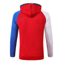 KIT PASSEIO COM CAPUZ - PARIS SAINT GERMAIN (PSG) - VERMELHO, BRANCO E AZUL