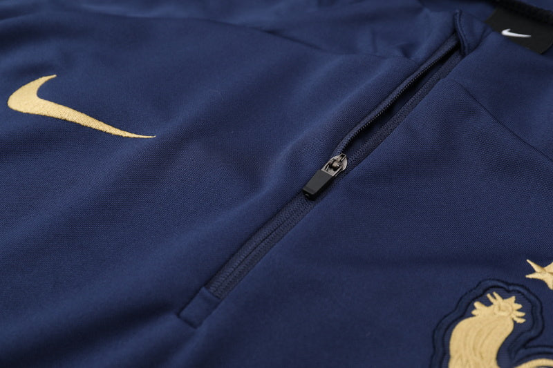 KIT PRÉ JOGO - FRANÇA - AZUL ESCURO