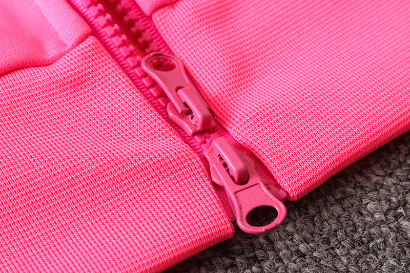 KIT PASSEIO COM CAPUZ - BARCELONA - ROSA, PRETO E VERDE