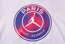 KIT MOLETOM - PARIS SAINT GERMAIN (PSG) - BRANCO COM SÍMBOLO ROXO E ROSA