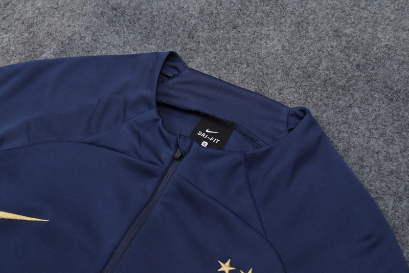 KIT PRÉ JOGO - FRANÇA - AZUL ESCURO