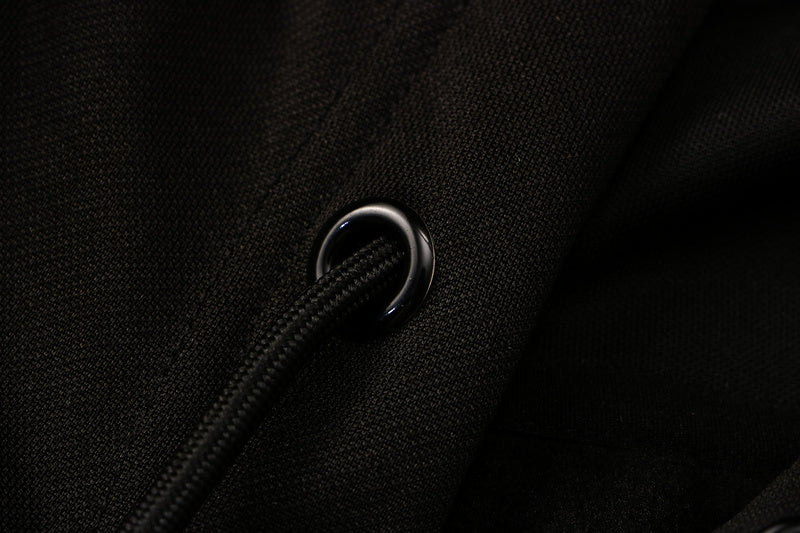 KIT MOLETOM - PARIS SAINT GERMAIN (PSG) - PRETO COM SÍMBOLO ROXO E ROSA