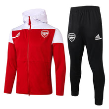 Carregar imagem no visualizador da galeria, KIT PASSEIO COM CAPUZ - ARSENAL - VERMELHO E BRANCO
