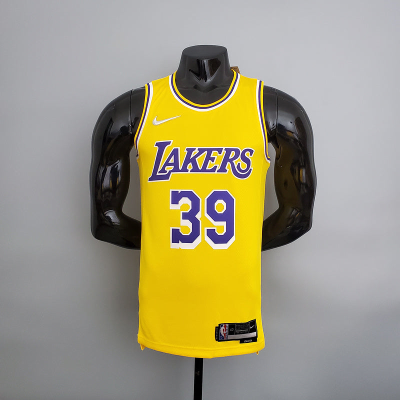 CAMISA LAKERS - AMARELA COM NIKE BRILHANTE - 75TH ANNIVERSARY - ICON EDITION - 2021/ 2022