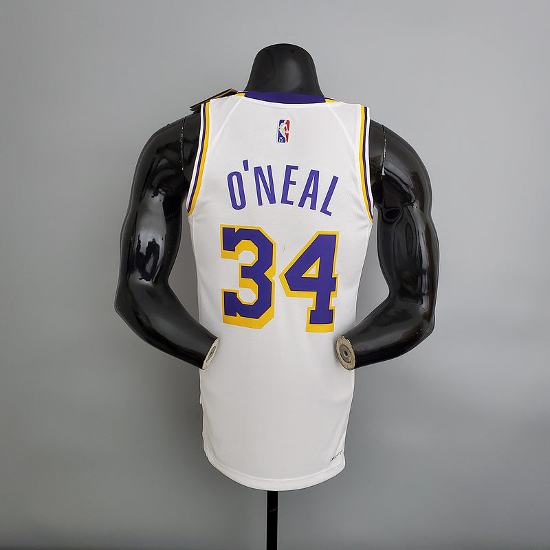 CAMISA LAKERS - BRANCA COM NIKE BRILHANTE - 75TH ANNIVERSARY - ICON EDITION - 2021/ 2022