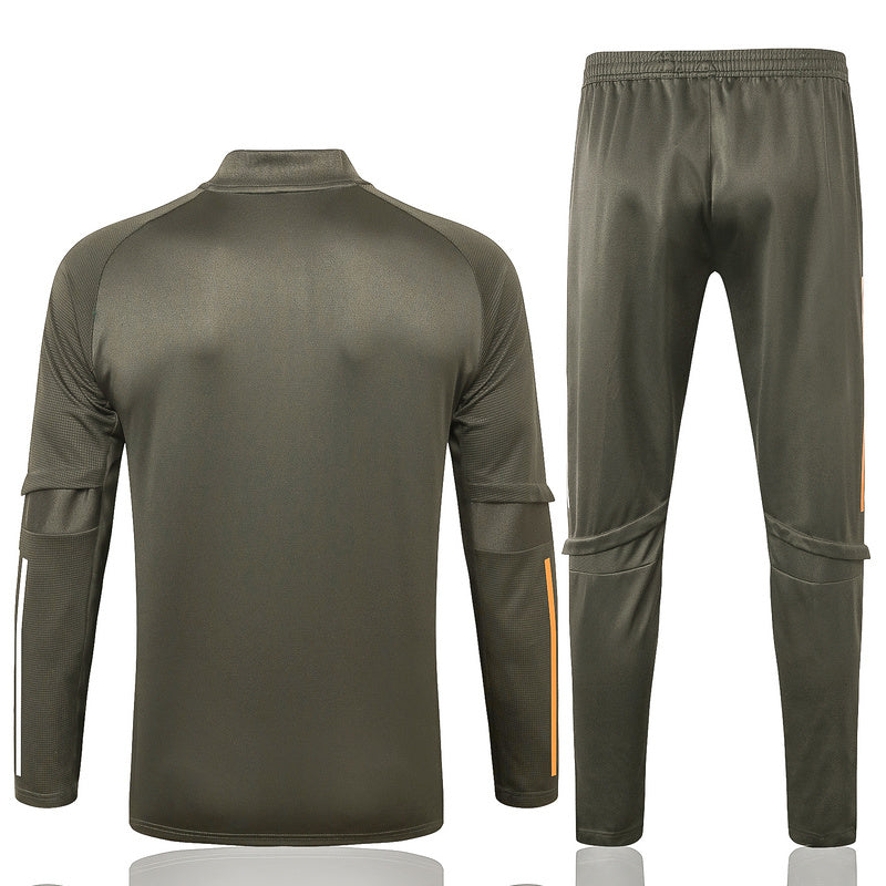 KIT PRÉ JOGO - MANCHESTER UNITED - CINZA, LARANJA E BRANCO