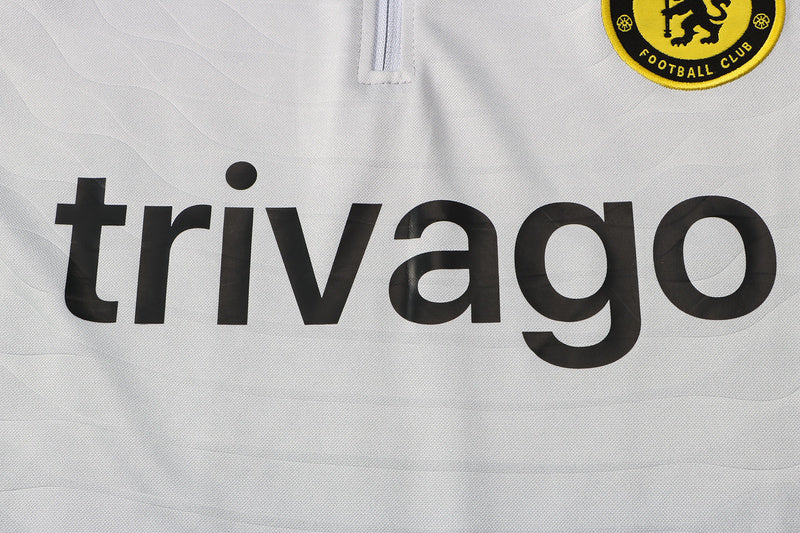 KIT PRÉ JOGO - CHELSEA - BRANCO, PRETO E AMARELO