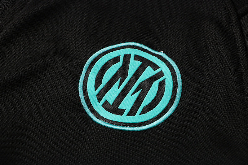 KIT MOLETOM - INTER DE MILÃO - PRETO E AZUL