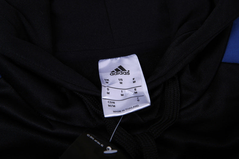 KIT PASSEIO COM CAPUZ - REAL MADRID - PRETO E AZUL