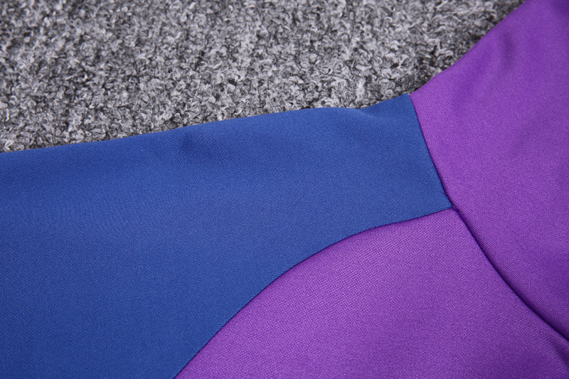 KIT PASSEIO COM CAPUZ - REAL MADRID - ROXO E AZUL
