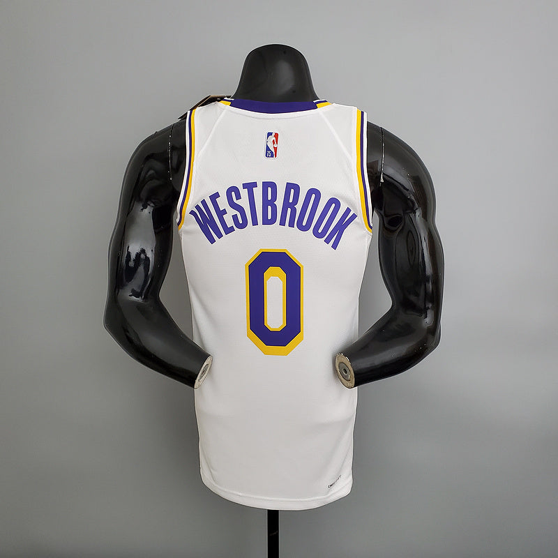 CAMISA LAKERS - BRANCA COM NIKE BRILHANTE - 75TH ANNIVERSARY - ICON EDITION - 2021/ 2022