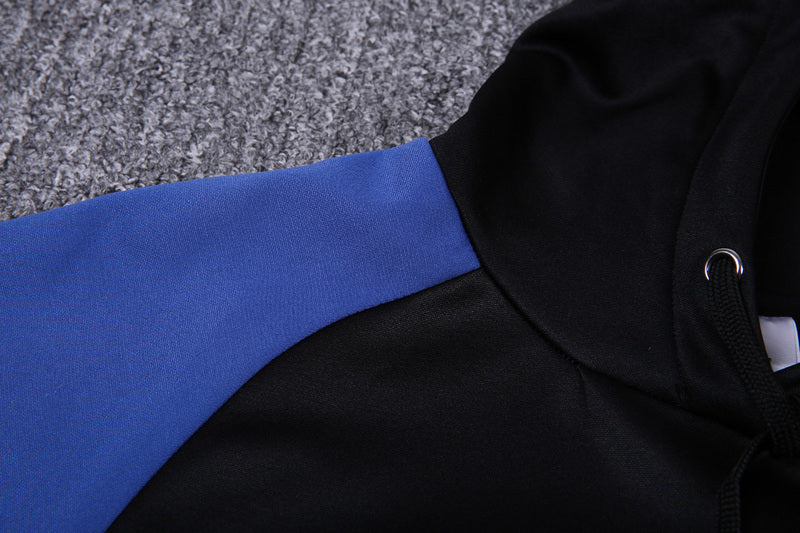 KIT PASSEIO COM CAPUZ - REAL MADRID - PRETO E AZUL