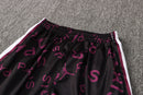 KIT PASSEIO COM CAPUZ - PARIS SAINT GERMAIN (PSG) - PRETO E ROXO