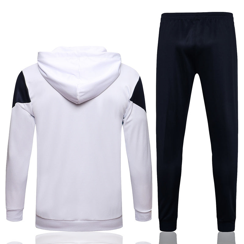 KIT MOLETOM - OLYMPIQUE MARSEILLE - BRANCO E AZUL