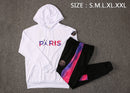 KIT MOLETOM - PARIS SAINT GERMAIN (PSG) - BRANCO, ROXO E ROSA
