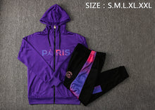 Carregar imagem no visualizador da galeria, KIT PASSEIO COM CAPUZ - PARIS SAINT GERMAIN (PSG) - ROXO JORDAN
