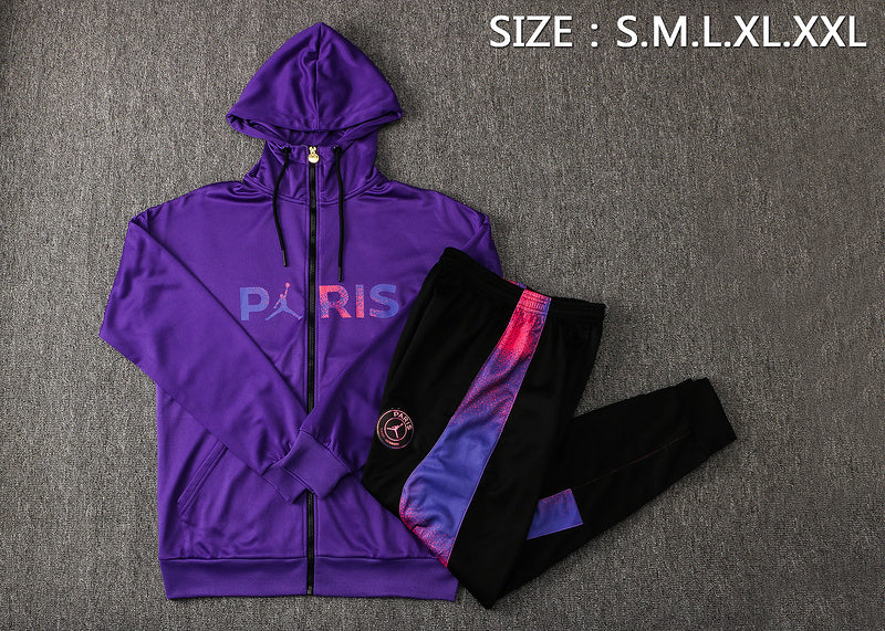 KIT PASSEIO COM CAPUZ - PARIS SAINT GERMAIN (PSG) - ROXO JORDAN