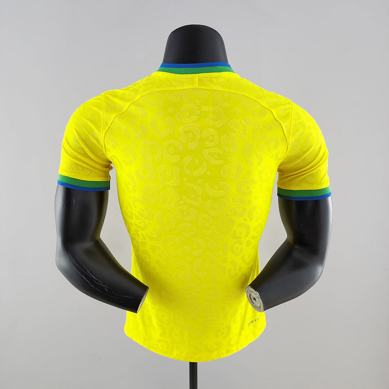 CAMISA BRASIL - CASA/ HOME - COPA DO MUNDO AMARELA - JOGADOR - 22/23