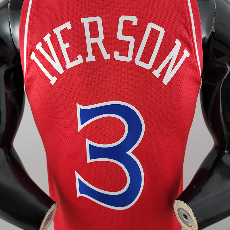 CAMISA PHILADELPHIA 76ERS - VERMELHA - RETRÔ