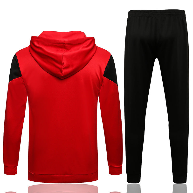 KIT MOLETOM - MILAN - VERMELHO E PRETO