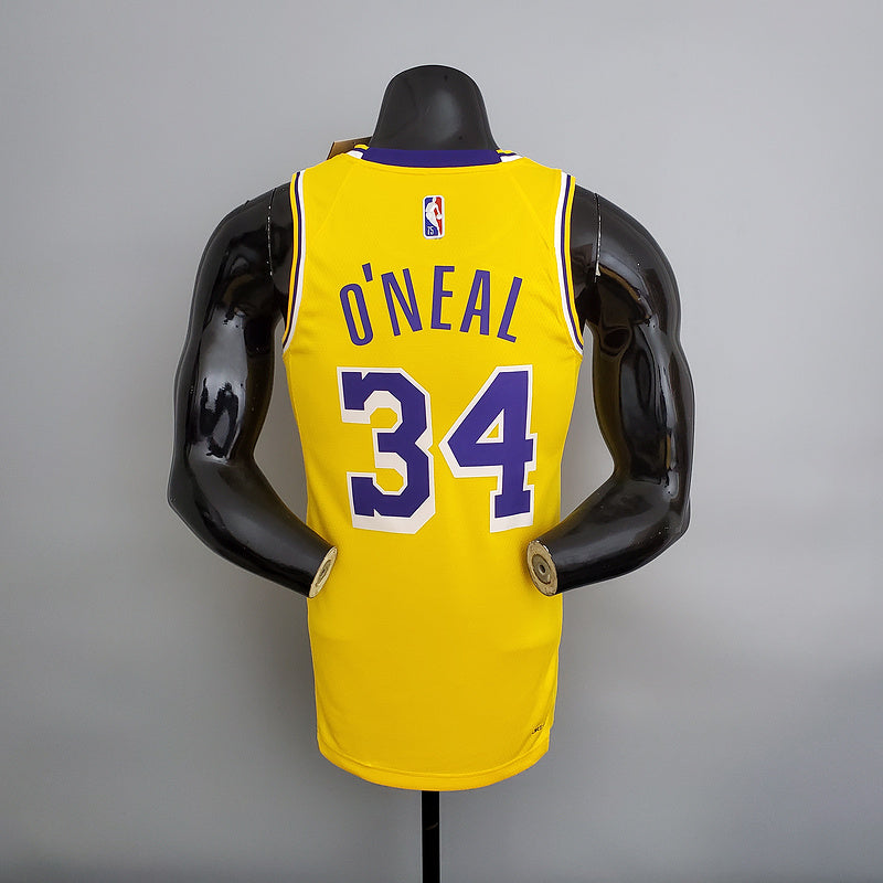 CAMISA LAKERS - AMARELA COM NIKE BRILHANTE - 75TH ANNIVERSARY - ICON EDITION - 2021/ 2022