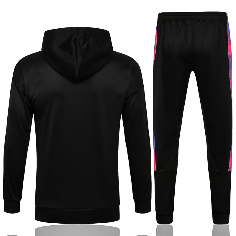 KIT PASSEIO COM CAPUZ - PARIS SAINT GERMAIN (PSG) - PRETO, ROSA E ROXO JORDAN