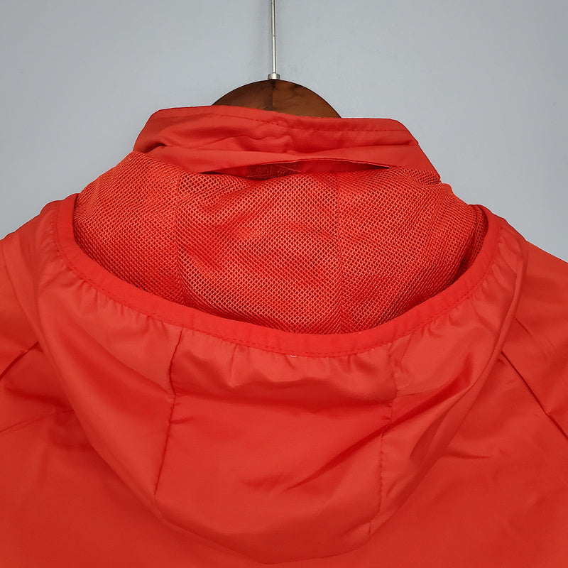 CORTA VENTO - LIVERPOOL - VERMELHO, BRANCO E PRETO