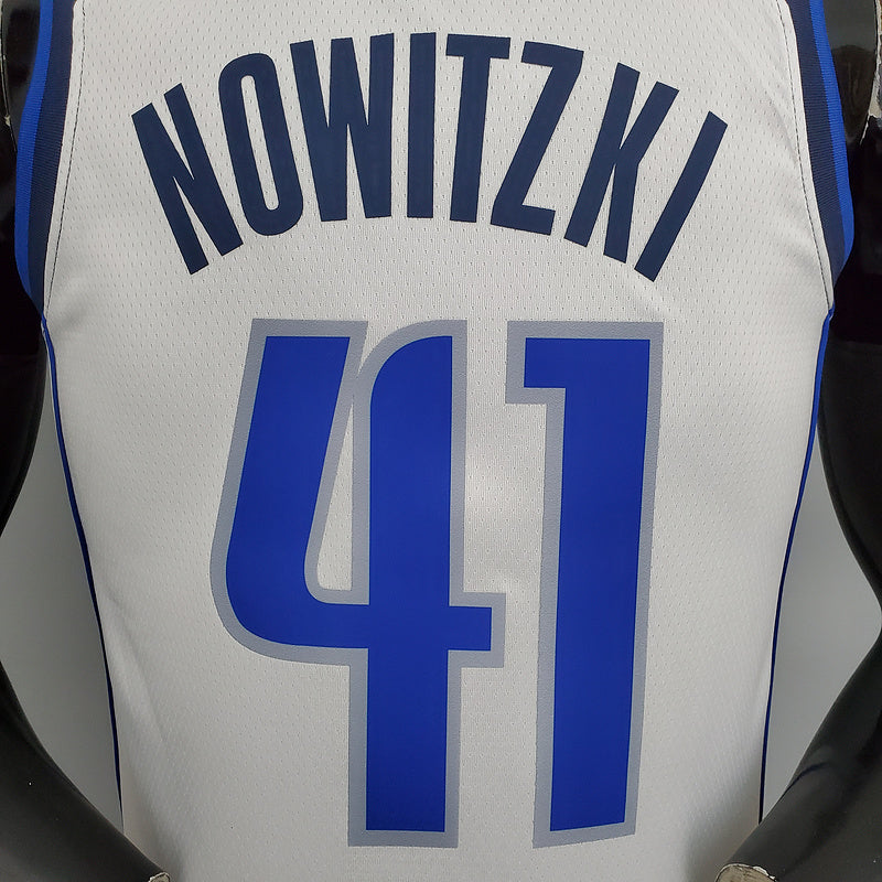 CAMISA DALLAS MAVERICKS - BRANCA COM NIKE BRILHANTE - ICON EDITION 75TH ANNIVERSARY - 2021/ 2022