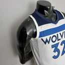 CAMISA MINNESOTA TIMBERWOLVES - BRANCA COM NIKE BRILHANTE - CITY EDITION 75TH ANNIVERSARY - 2022