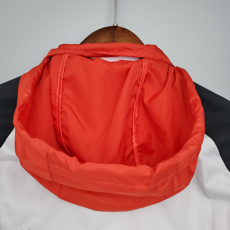 CORTA VENTO - LIVERPOOL- BRANCO, PRETO E VERMELHO
