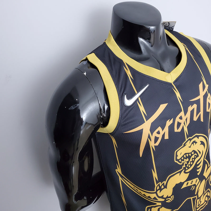 CAMISA TORONTO RAPTORS - PRETA COM NIKE BRILHANTE - CITY EDITION 75TH ANNIVERSARY - 2022