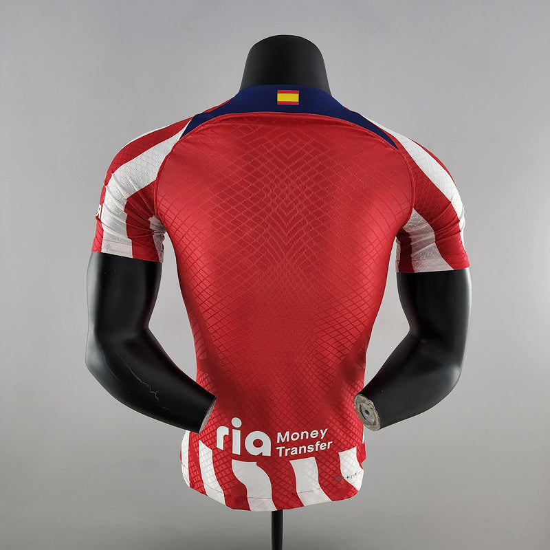 CAMISA ATLÉTICO DE MADRID - CASA/HOME - COM PATROCÍNIO - JOGADOR - 22/23