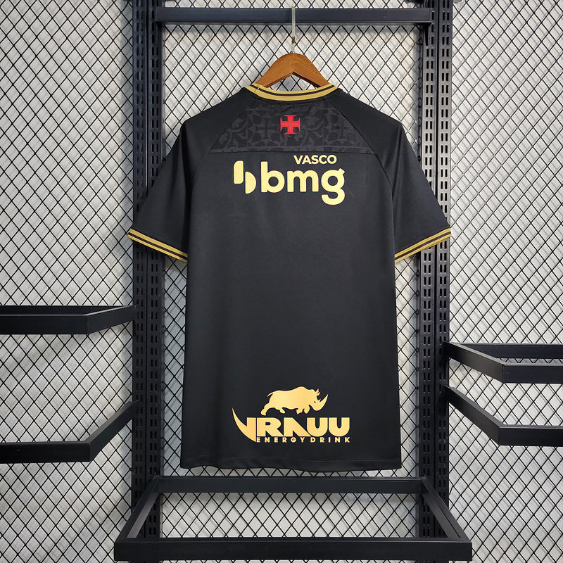CAMISA VASCO - TERCEIRO/ THIRD - PRETA - TODOS OS PATROCÍNIOS - TORCEDOR - 23/24