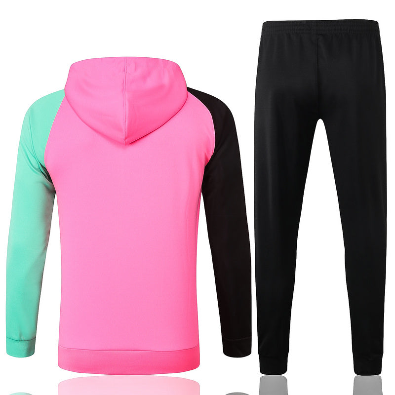 KIT PASSEIO COM CAPUZ - BARCELONA - ROSA, PRETO E VERDE