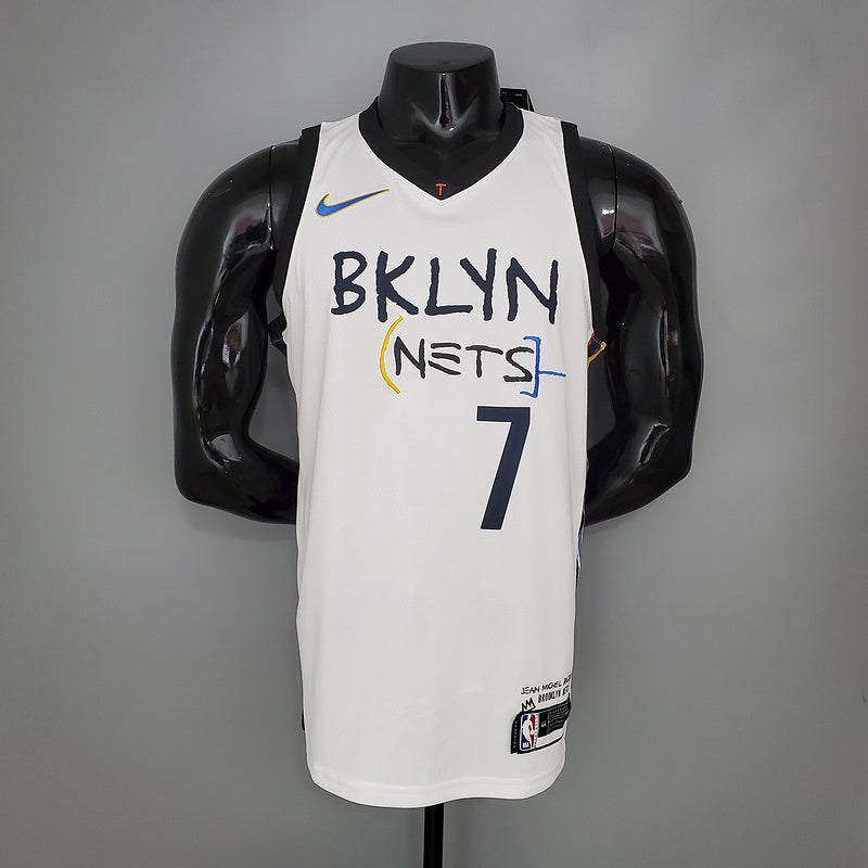CAMISA BROOKLYN NETS - BRANCA EDIÇÃO GRAFITE -2021/ 2022
