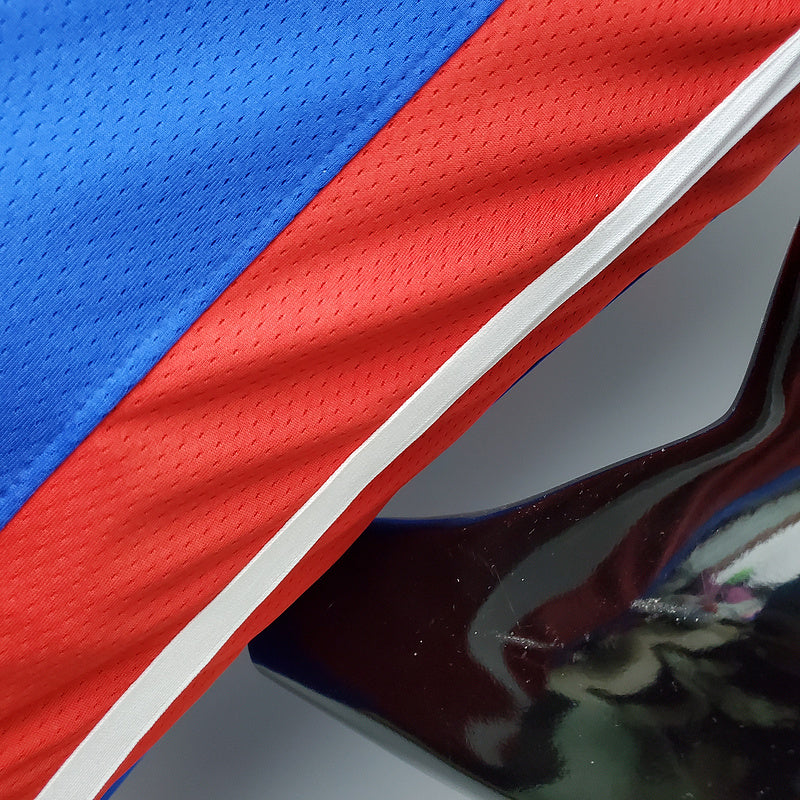 CAMISA DETROIT PISTONS - AZUL COM NIKE BRILHANTE - ICON EDITION 75TH ANNIVERSARY - 2021/ 2022