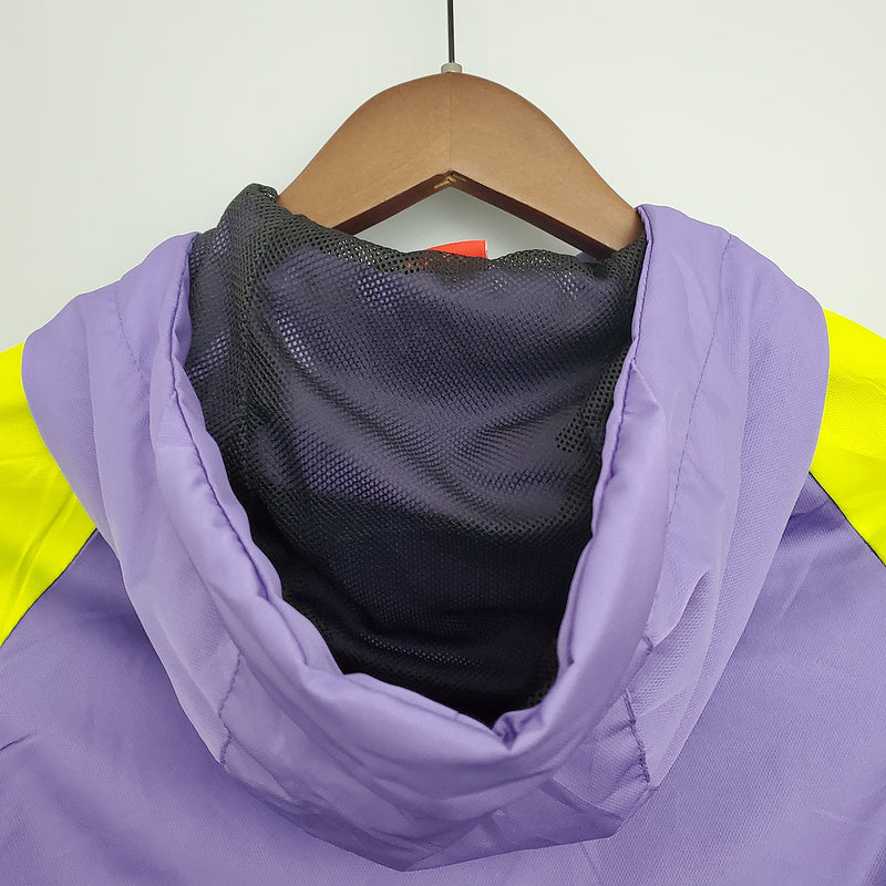 CORTA VENTO - BRASIL - PRETO, ROXO E AMARELO