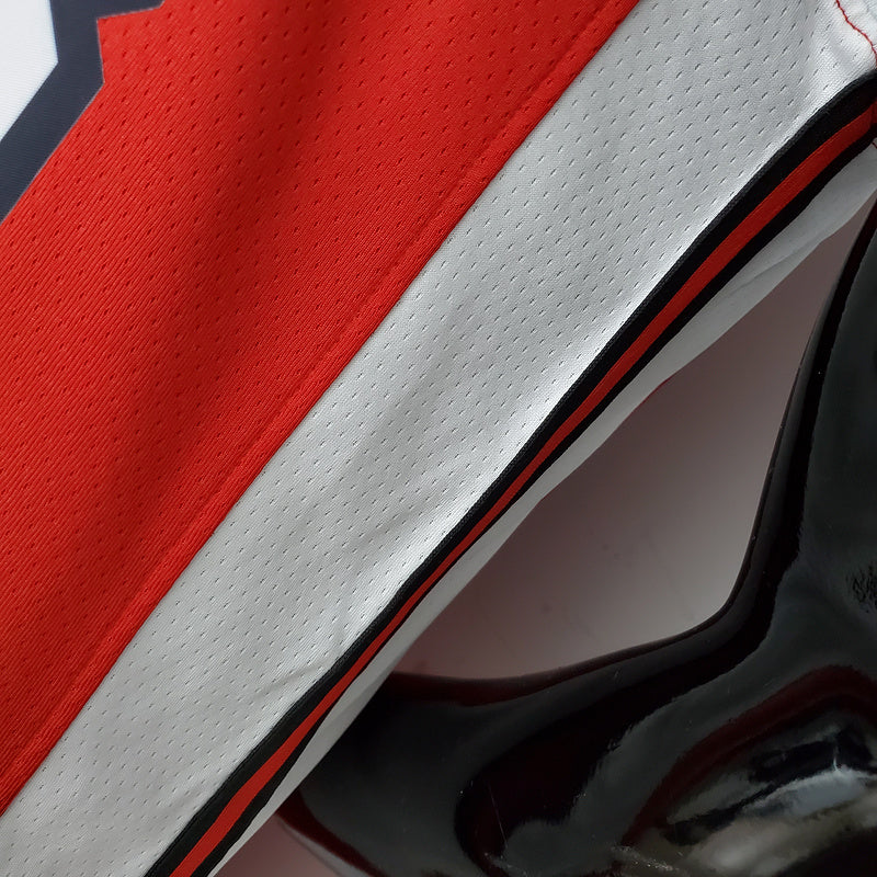 CAMISA CHICAGO BULLS - VERMELHA COM NIKE BRILHANTE - CITY EDITION 75TH ANNIVERSARY - 2022